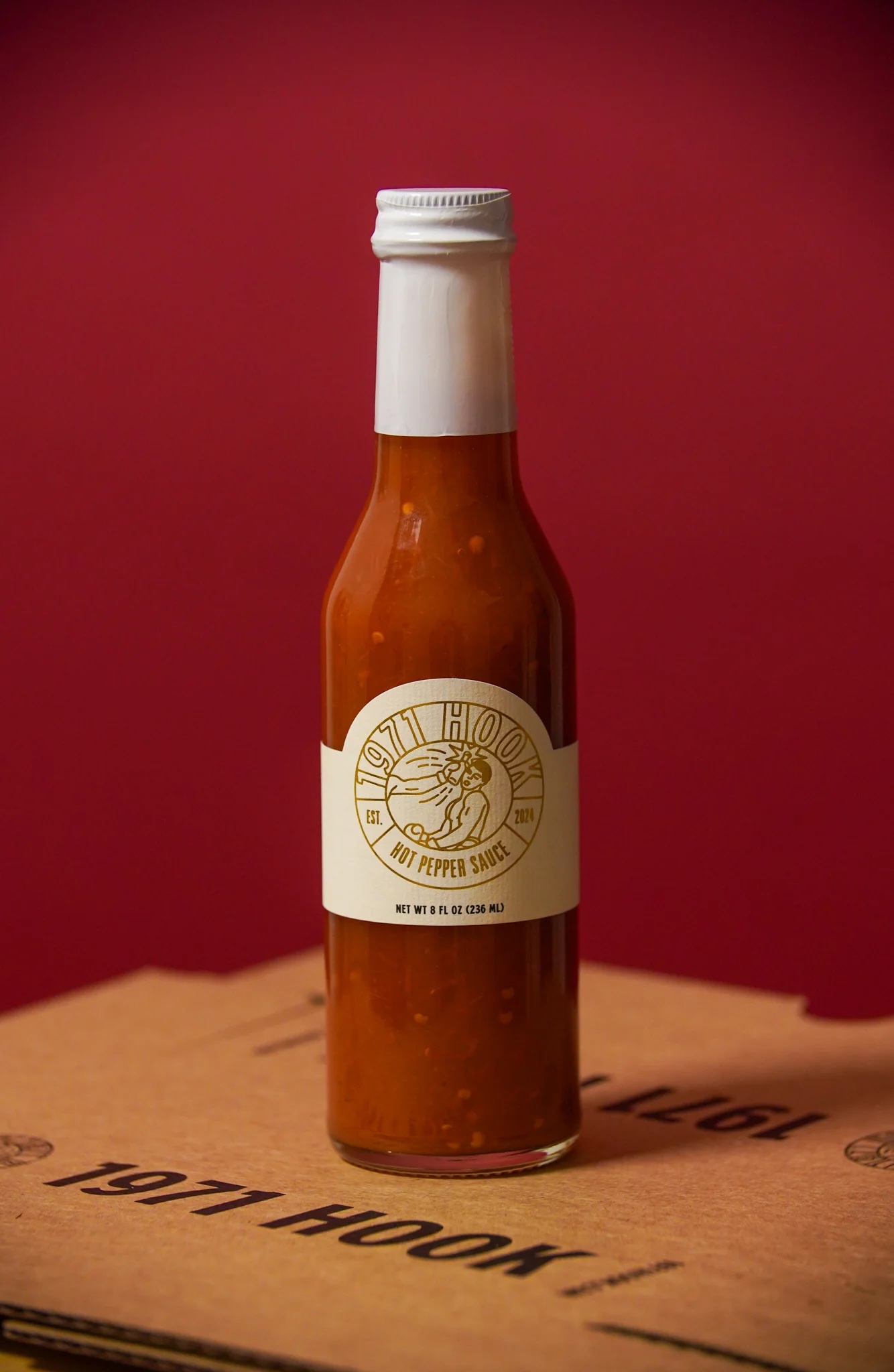 1971 Hook Hot Sauce Bottle